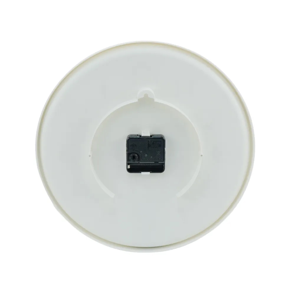 Round Analog Wall Clock in Matte Finish White Color - alternate view